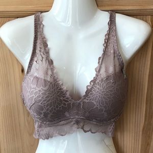 NWT Pink Victoria’s Sec Push-up Racerback Bralette